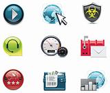 Vector internet and network icons. Part 2