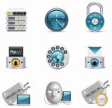 Vector internet and network icons. Part 3