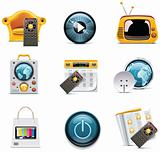 Vector television icons