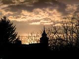 Silhouette of the church