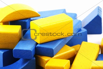 Wooden building blocks