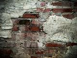 cracks of the brick walls