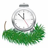 Watches and green fir branches