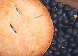 Blueberry Pie with Fresh Blueberries