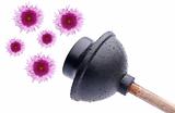 Wet Plunger with Flowers