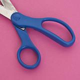 Close Up of Scissors on a Vibrant Background