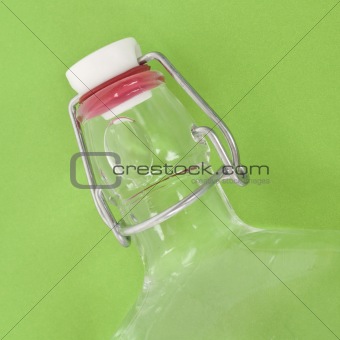 Liquid Filled Bottle on a Vibrant Background