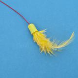 Close Up of Feathers on a Cat Toy