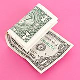 American Currency with a Modern Twist on a Hot Pink Background.