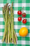 Fresh Asparagus with Lemon and Tomatoes