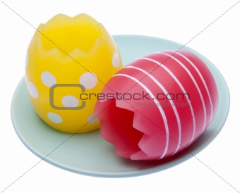 Easter Eggs on a Plate