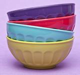 Stack of Vibrant Bowls