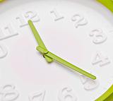 Modern Clock Green Time