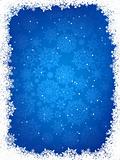Blue christmas background with snowflakes. EPS 8