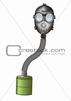 Gas mask vector