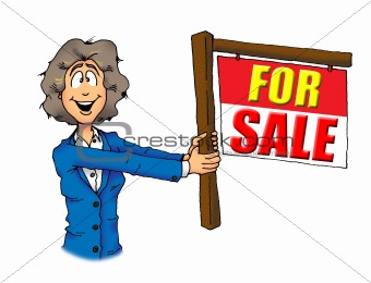 Real Estate Woman Agent For Sale