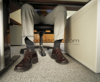 man at work in office