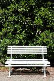 White bench