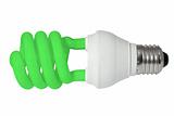 Green energy saving fluorescent light bulb (CFL)