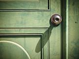 Old iron doorknob