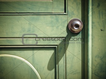 Old iron doorknob