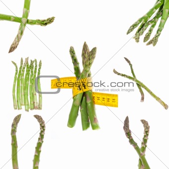 Healthy Asparagus Collage