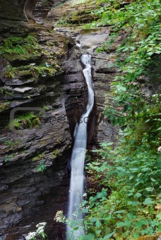 Waterfall in woods