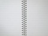 White two page notebook
