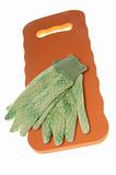 Gardening Gloves on Kneeling Pad