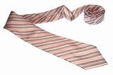 Brown Pink and Blue Tie