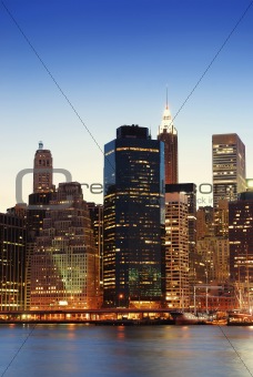 Manhattan skyscrapers in New York City