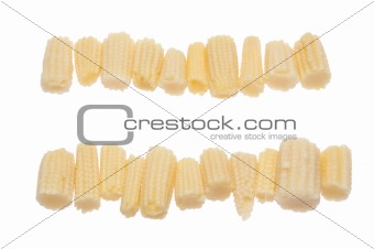 Rows of Baby Corn