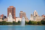 New York City Central Park and Manhattan skyline 