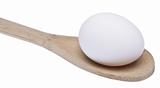 Simple Egg in Wooden Spoon
