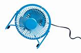 Bright Blue Fan Spinning