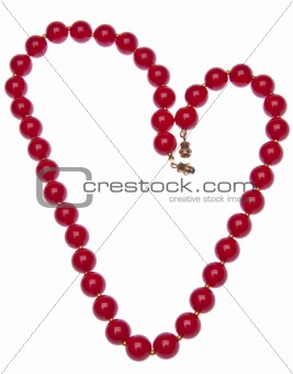 Red Heart Shaped Necklace