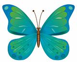 Butterfly isolated. EPS10 Vector