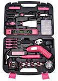 Feminine Pink Tool Box with Tools