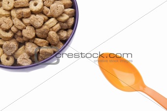 Breakfast Cereal with Heart Shapes