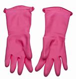 Magenta Pink Cleaning Gloves