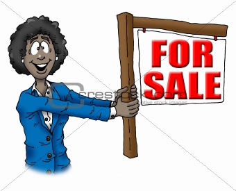 Real Estate African-American Woman Agent