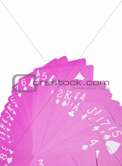 Pink Playing Card Border