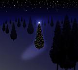 Christmas Tree Blue
