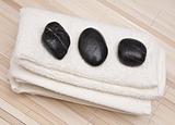 Towel with Massage Stones