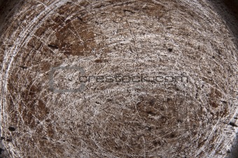 Inside of a scratched Pot