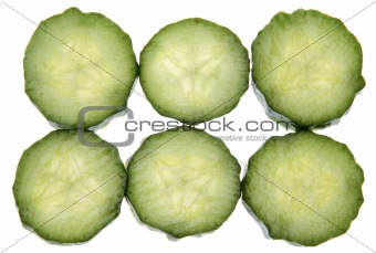 Slices of Fresh Cucumber