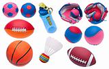 Variety of Toy Sports Objects