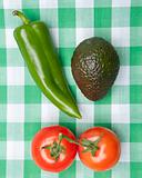 Healthy Vegetables on a Picnic Blanket
