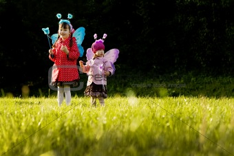 Fairies on the lawn