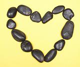 Zen Rocks in Heart Shape